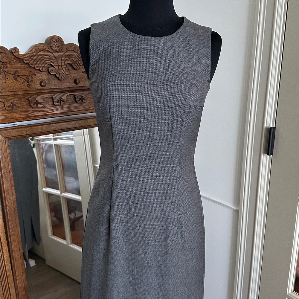 Boss Charcoal Gray Midi Dress 0
